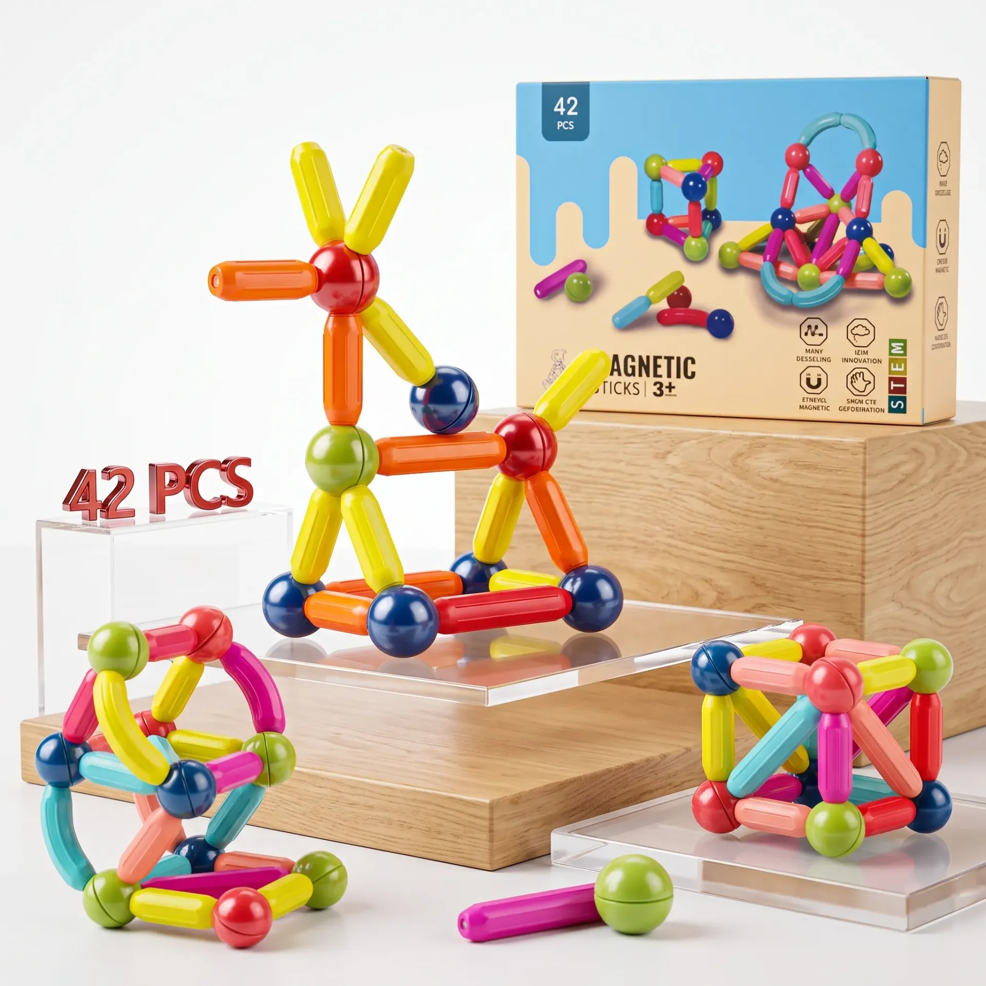 JUEGO MAGNETICO 42PCS