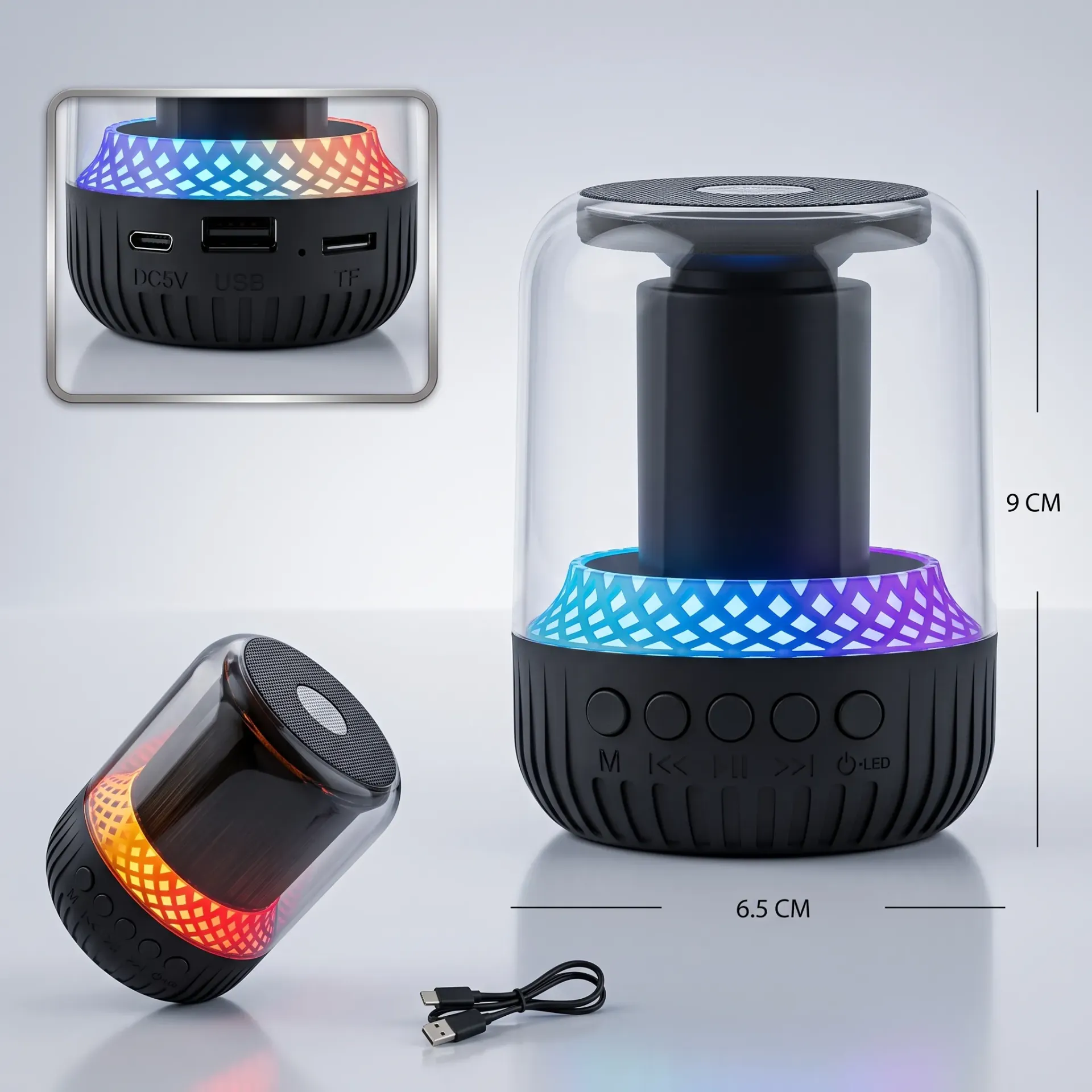 MINI PARLANTE CAPSULA BT/TF/USB