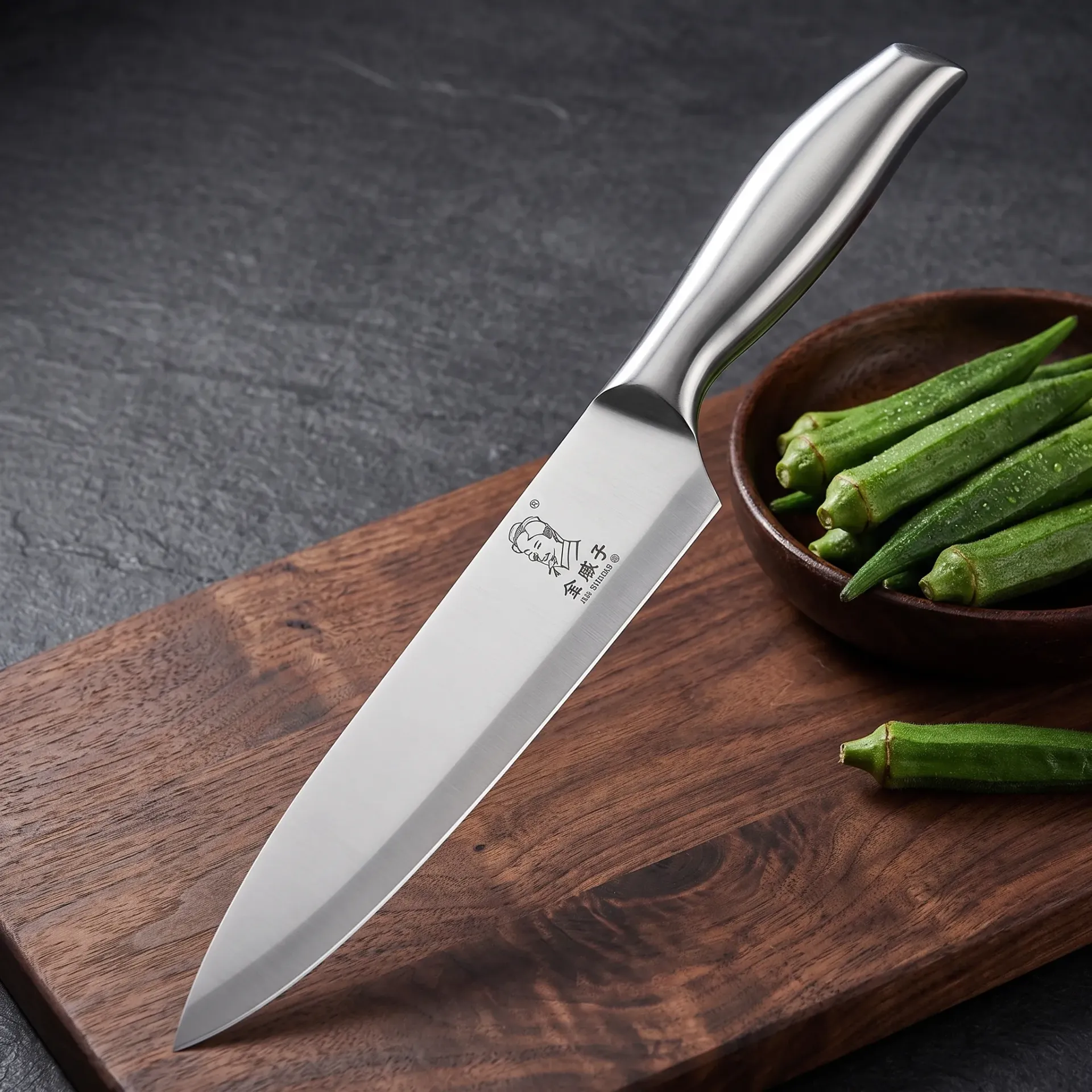 CUCHILLO MANGO DE METAL 33CM