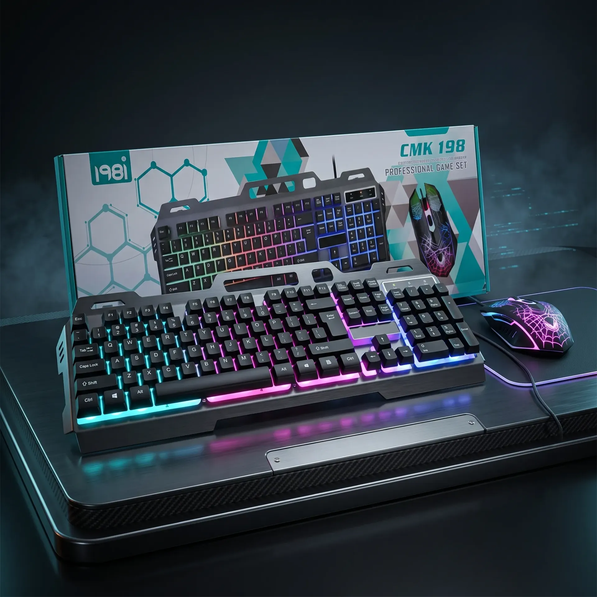 [CMK198] KIT COMBO GAMER TECLADO Y MOUSE ILUMINADOS