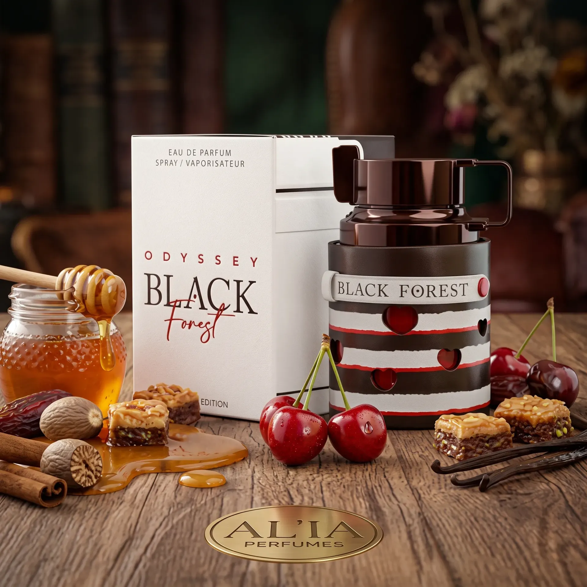 PERFUME ARABE 30ML ODYSSEY BLACK FOREST DESSERT HOMBRE