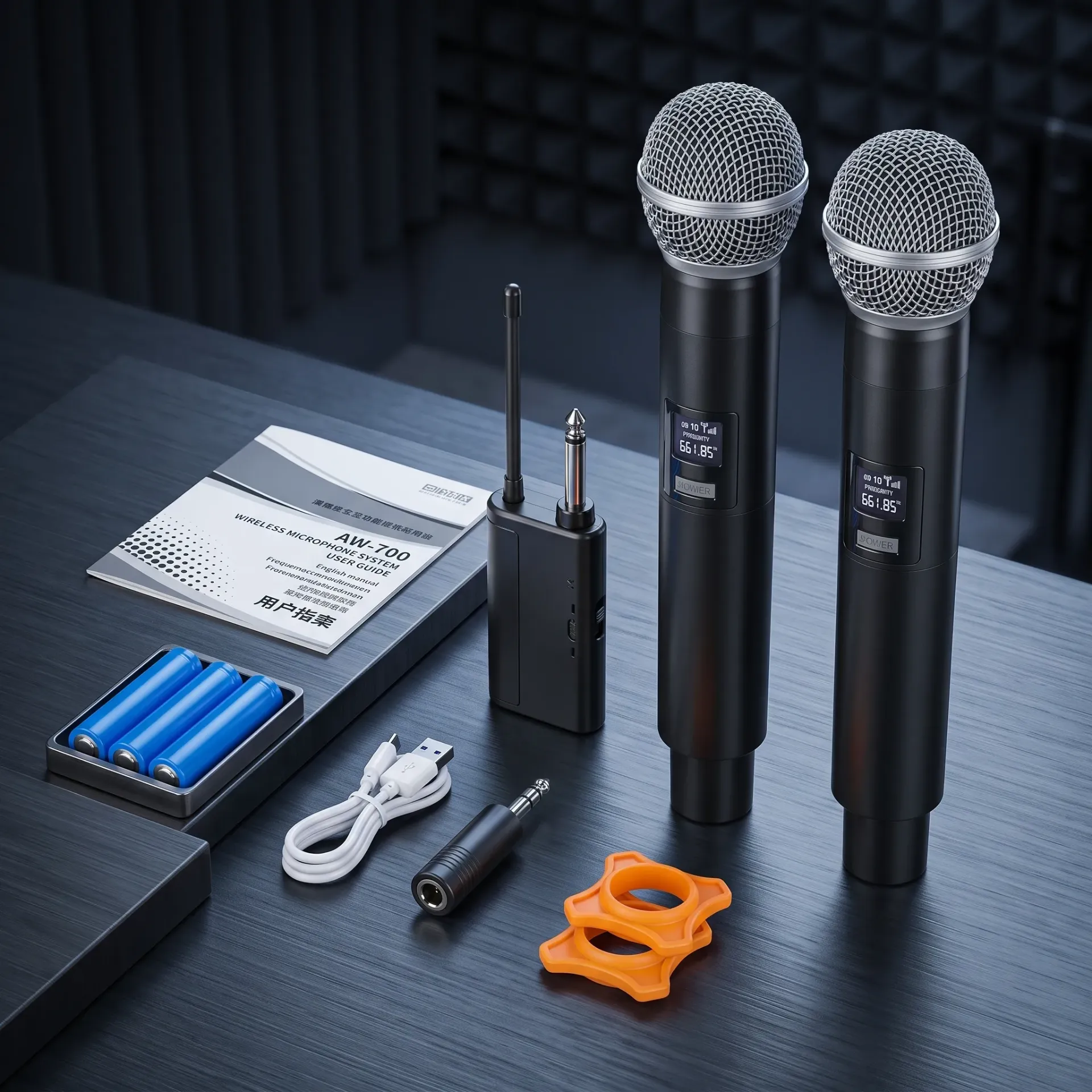 MICROFONO INALAMBRICO DOBLE UHF