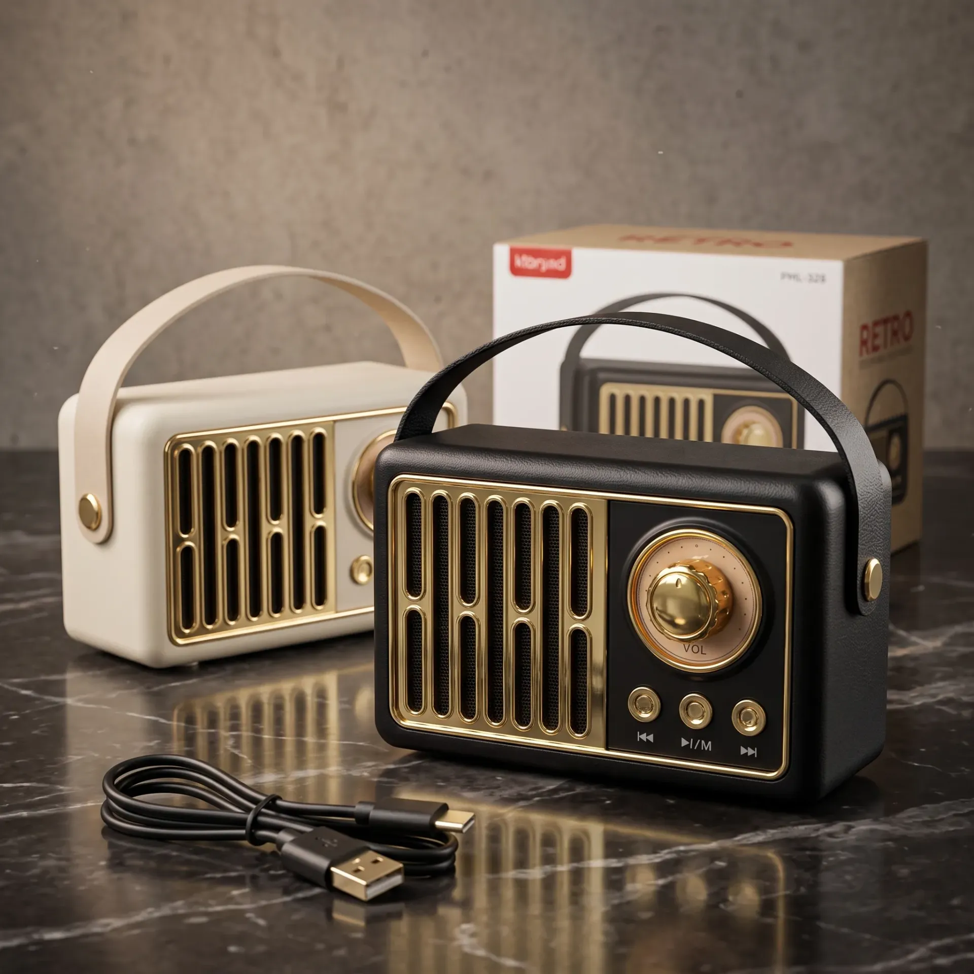 [KTS2281] PARLANTE BLUETOOTH CON RADIO FM RETRO