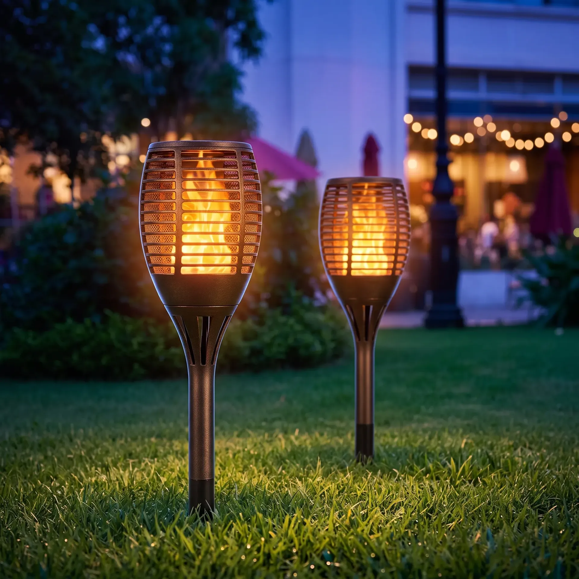 [AILS26010101N] ANTORCHA ESTACA PANEL SOLAR EFECTO FUEGO 47CM