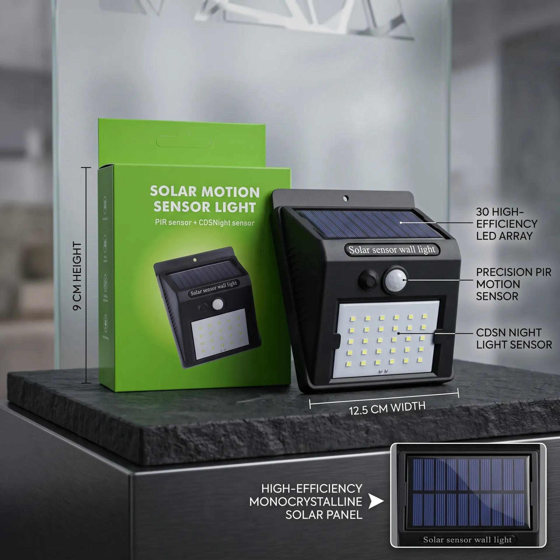 [KM6030 LED83109] FAROL REFLECTOR SOLAR
