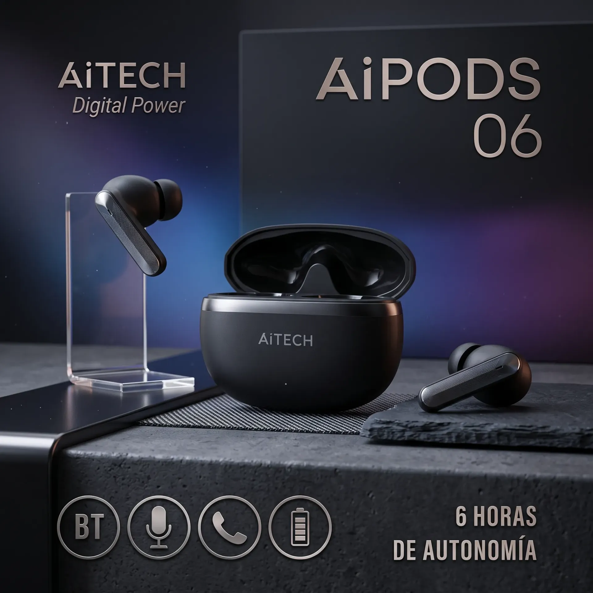 AURICULAR BLUETOOTH AIPODS 06