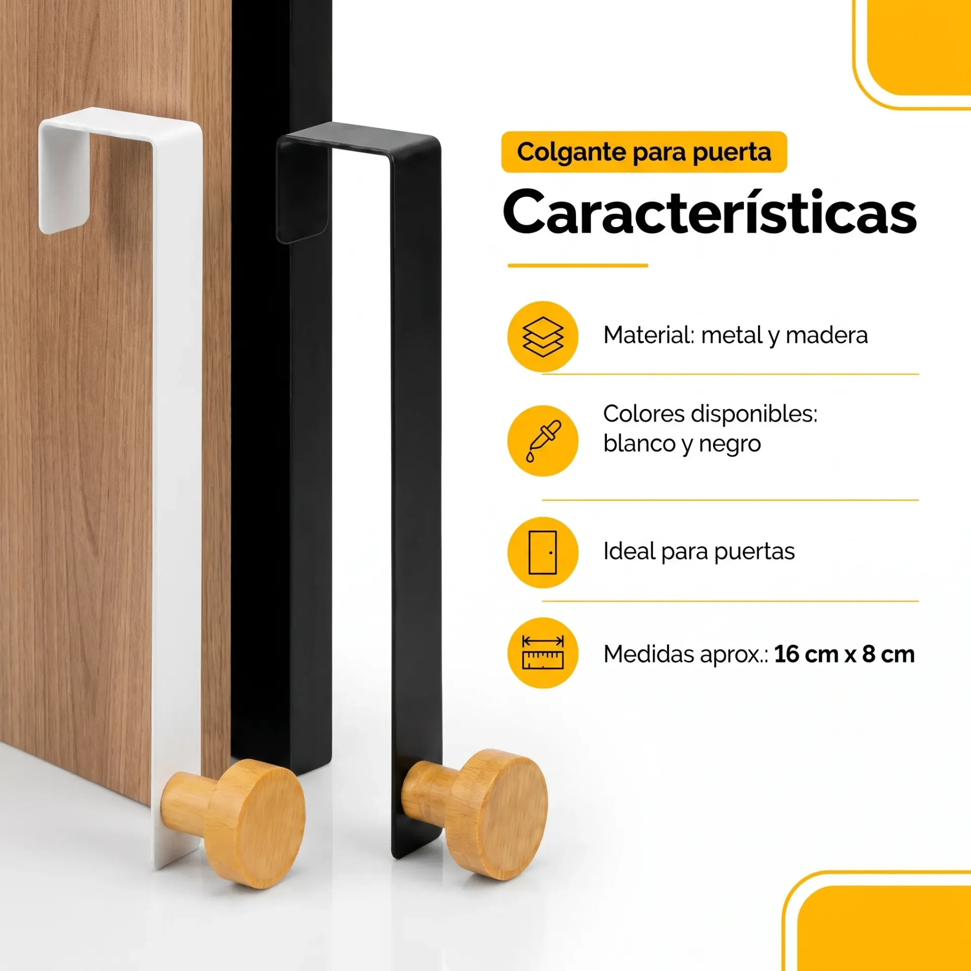 COLGANTE P/PUERTA METAL Y BAMBU