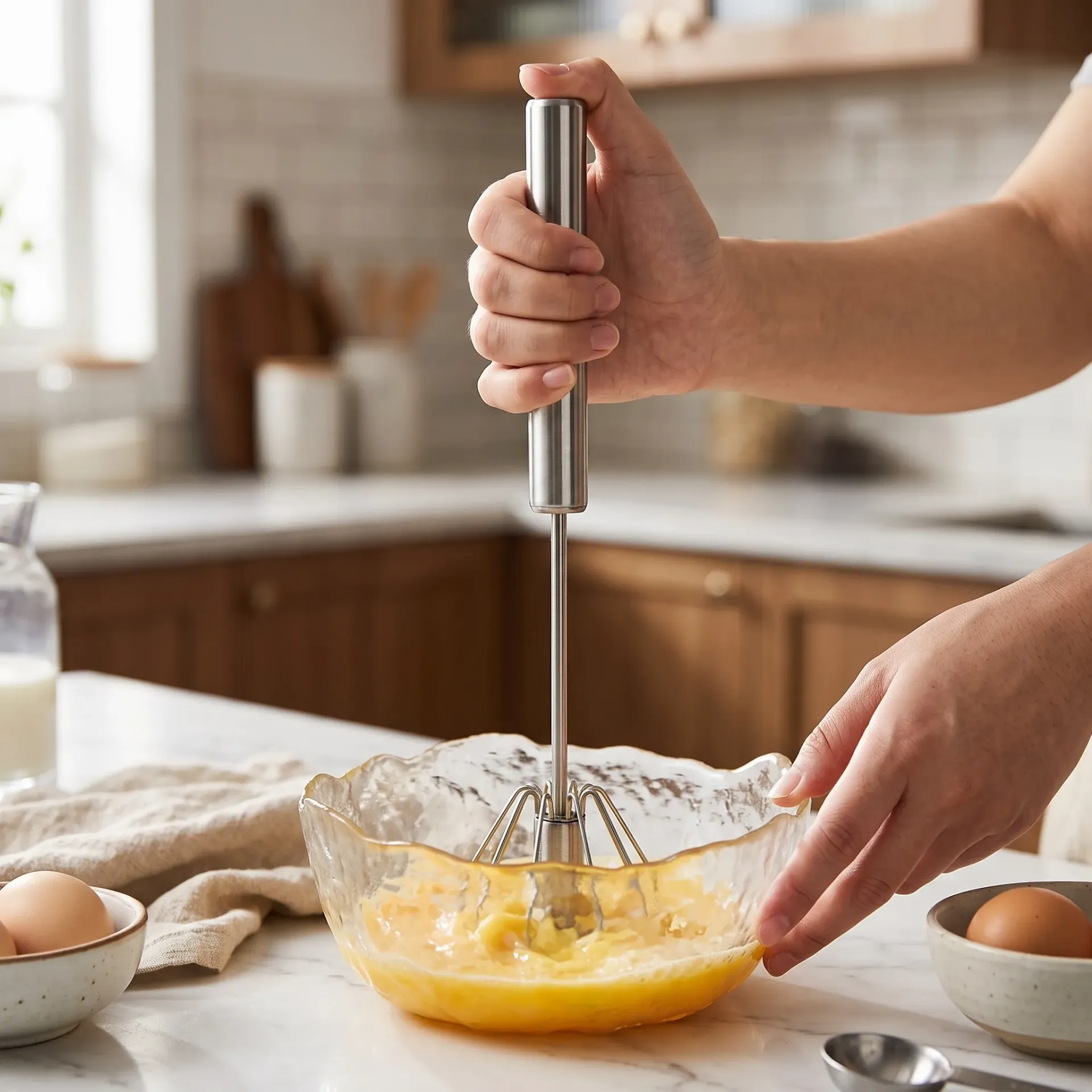 BATIDOR DE HUEVOS SEMI AUTOMATICO
