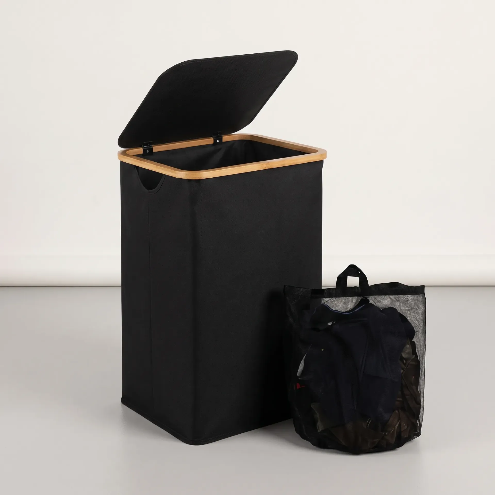 CESTO DE ROPA PLEGABLE CON BOLSA