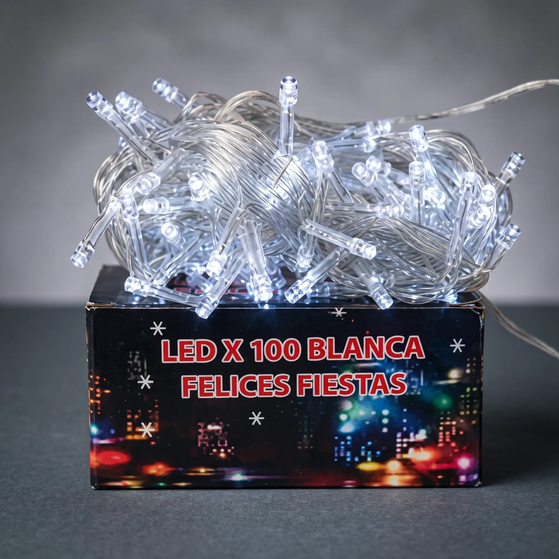 LUCES DE NAVIDAD X 100 LEDS BLANCO FRIO