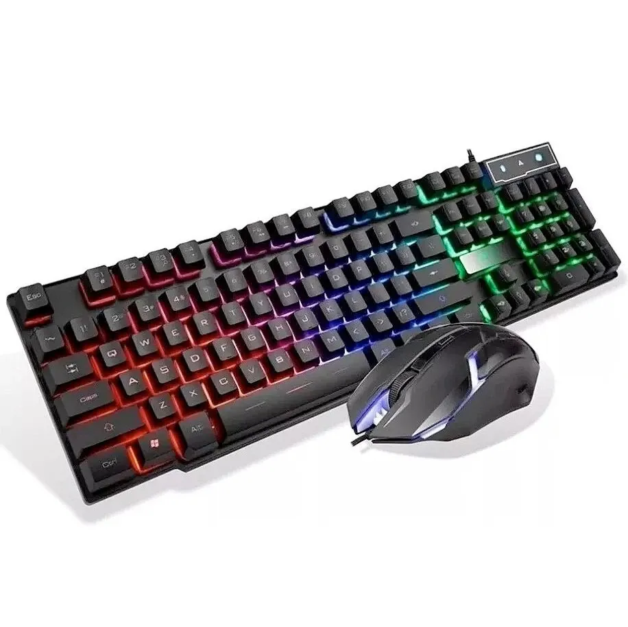 [CMK188] KIT COMBO ILUMINADO TECLADO Y MOUSE CON CABLE