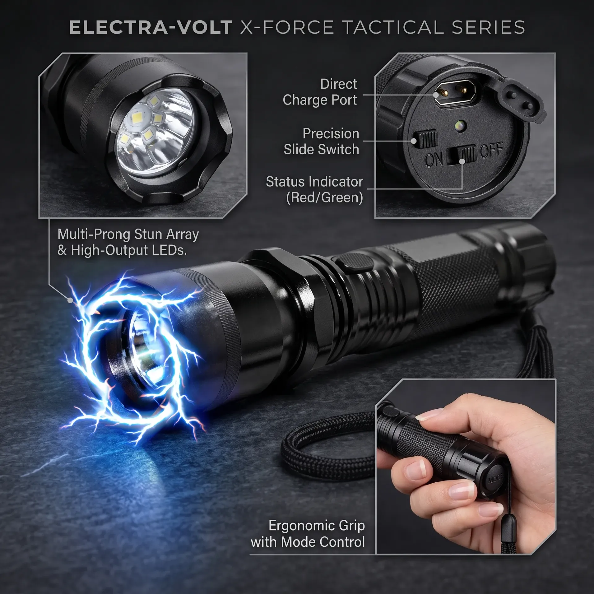 PICANA ELECTRICA CON LINTERNA RECARGABLE