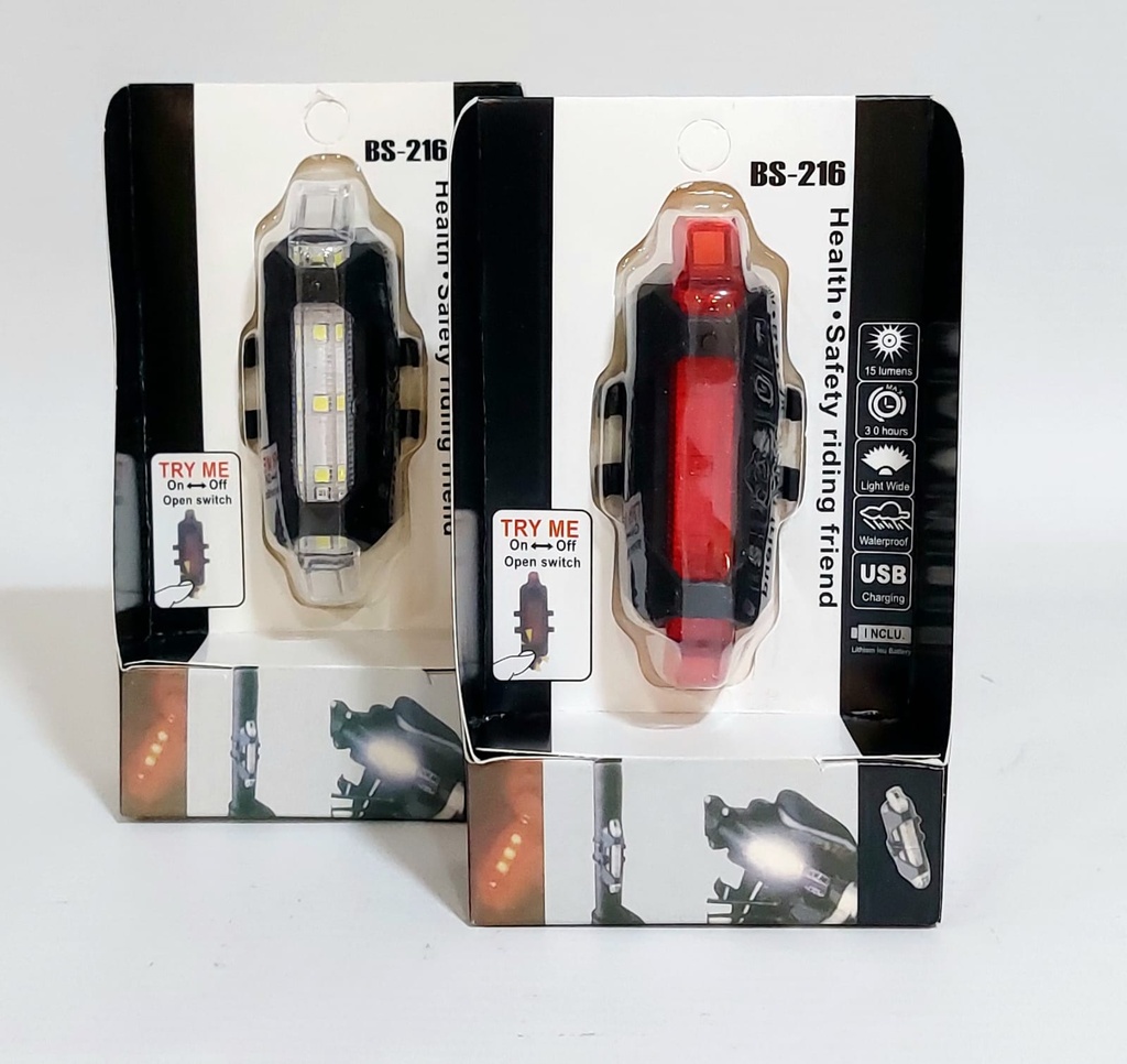 LUZ LED BICICLETA RECARGABLE PRECIO X UNIDAD