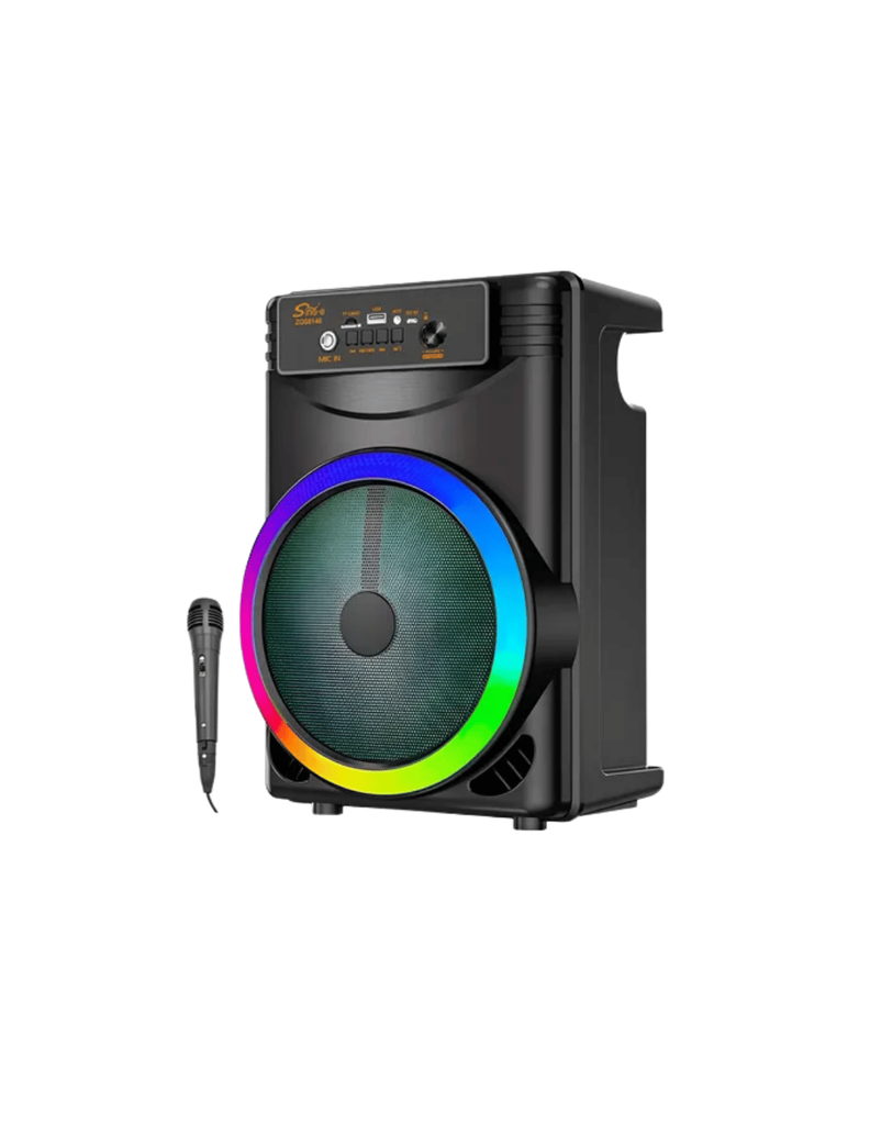 [EC100980] PARLANTE 8" BLUETOOTH CON MICROFONO Y LUCES