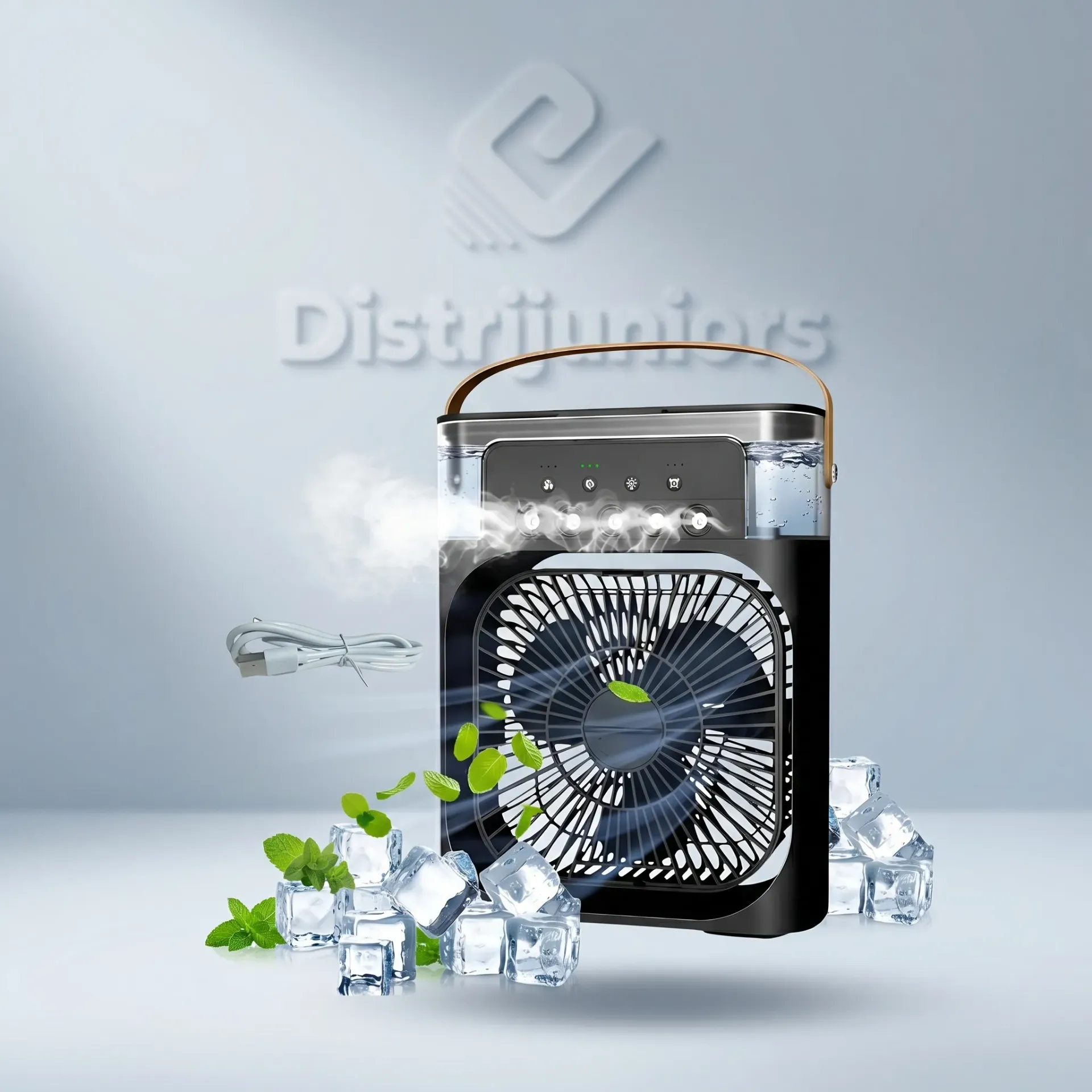 [FANCOOLSPRAY] VENTILADOR RECARGABLE CON ROCIADOR DE AGUA Y LUZ