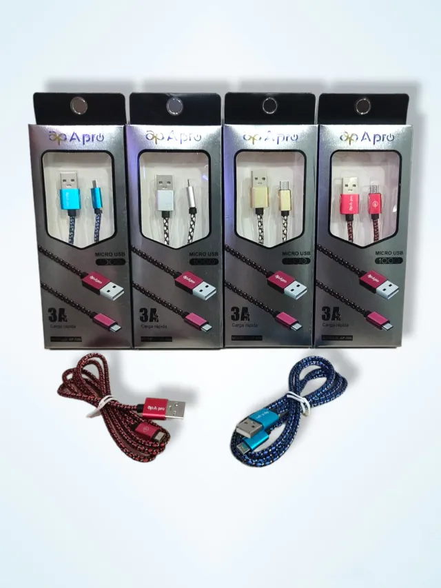 [AP008] CABLE MALLADO APRO 3A MICRO USB