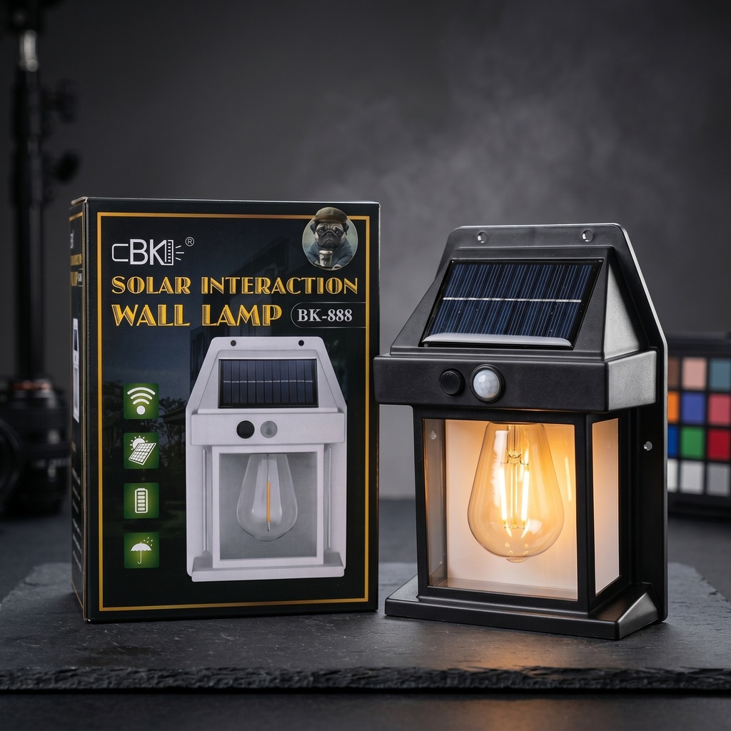 FAROL SOLAR RECARGABLE CON SENSOR