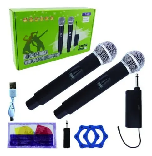 KIT MICROFONO DOBLE INALAMBRICO
