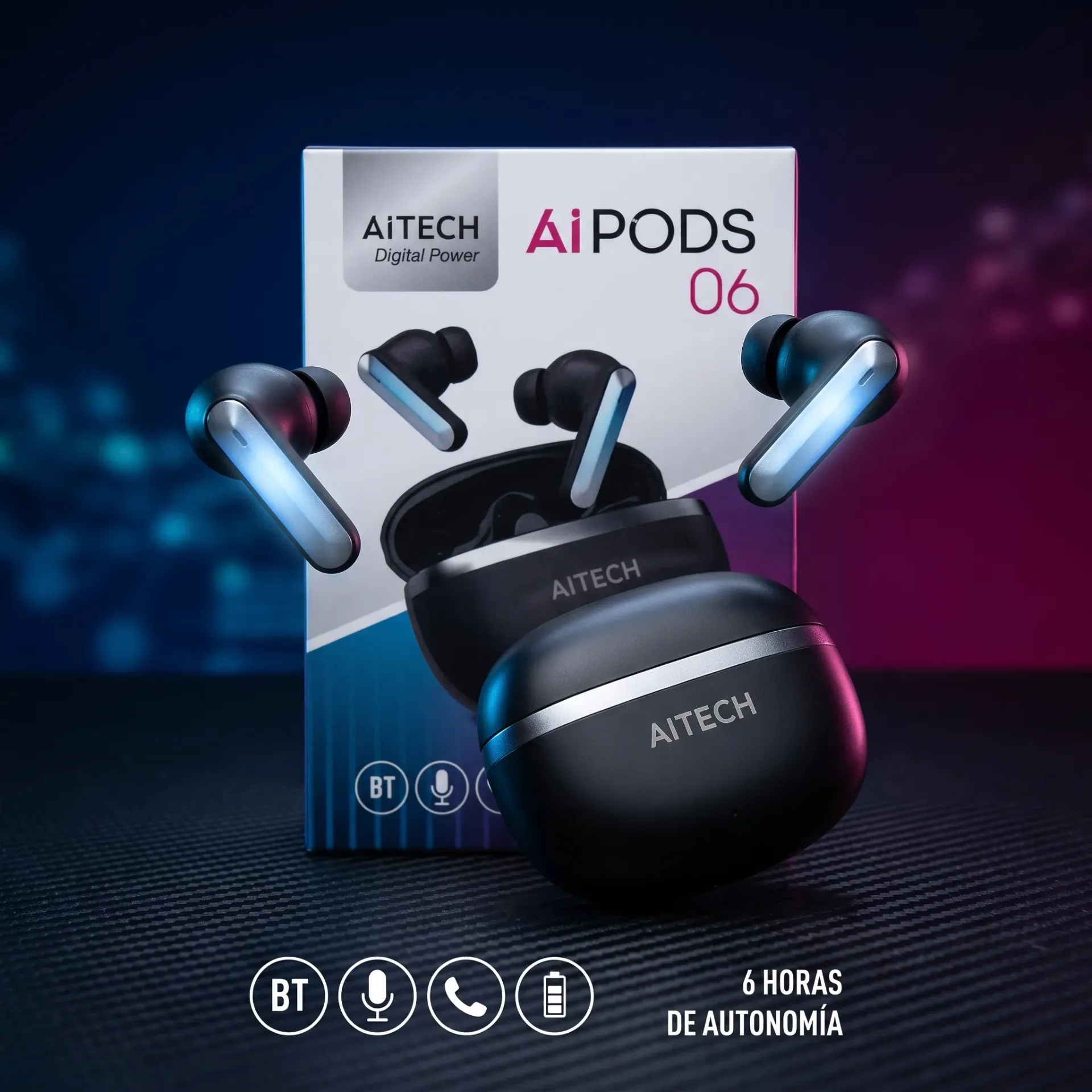 AURICULAR INALÁMBRICO PRO 6 MANOS LIBRES