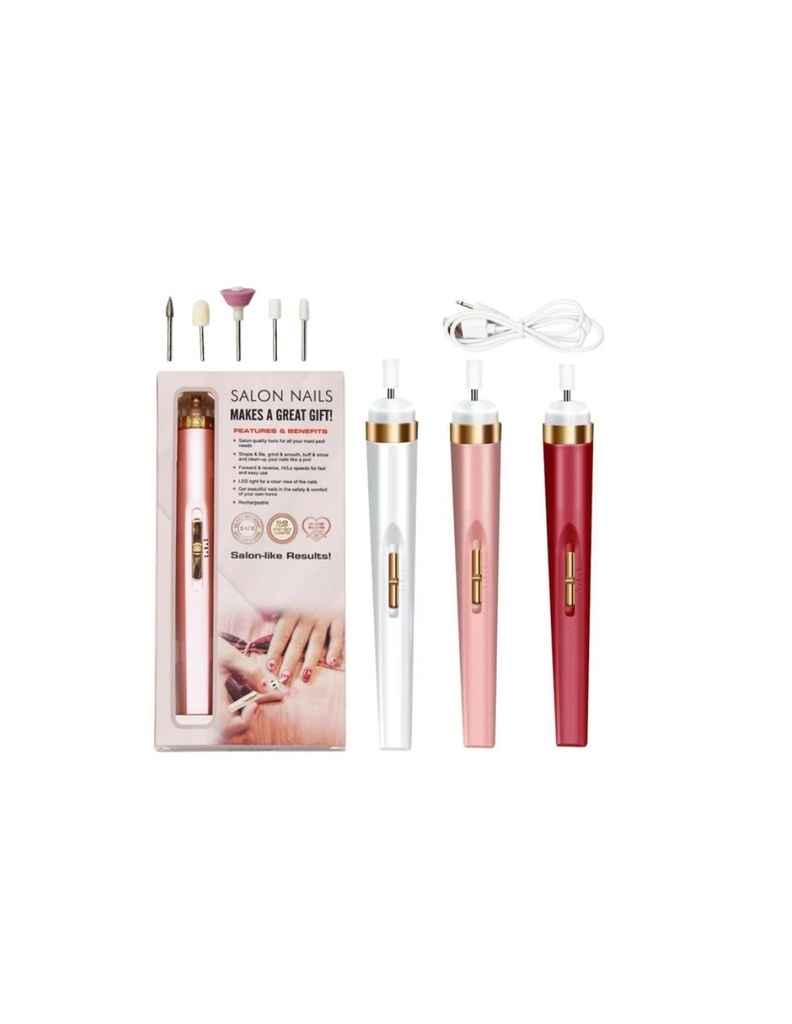 [EC101317] KIT TORNO ELECTRICO RECARGABLE PARA UÑAS PORTATIL