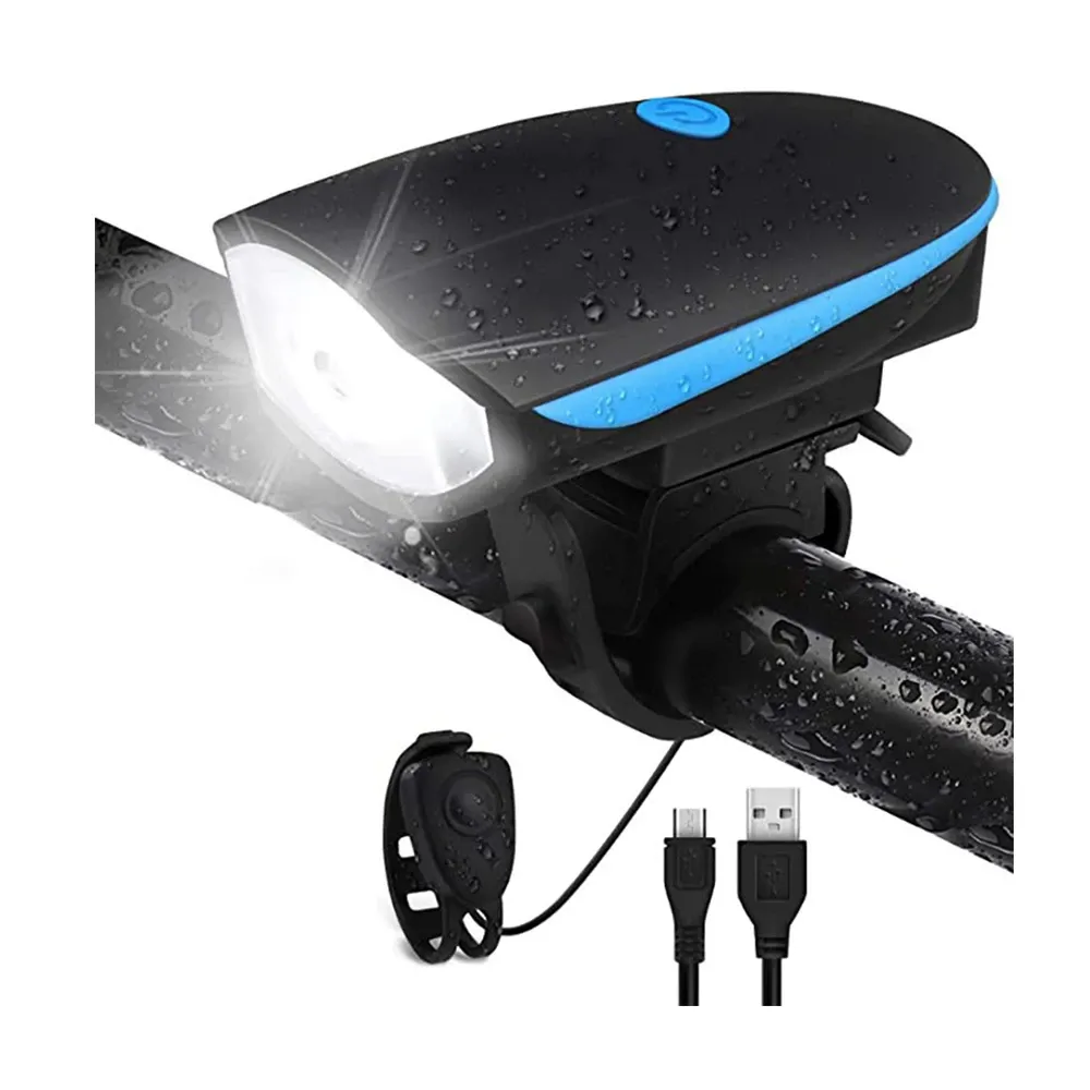 LINTERNA LED DELANTERA PARA BICI CON BOCINA