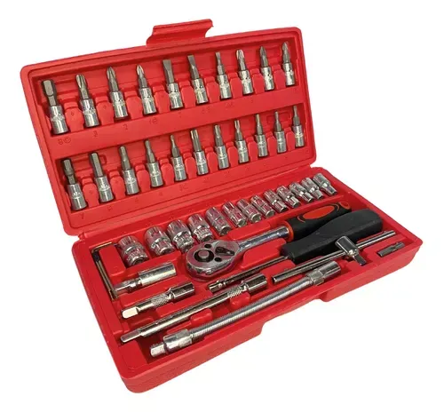 SET DE LLAVE TUBO 46 PCS